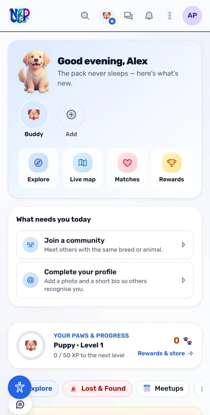 The feed and communities