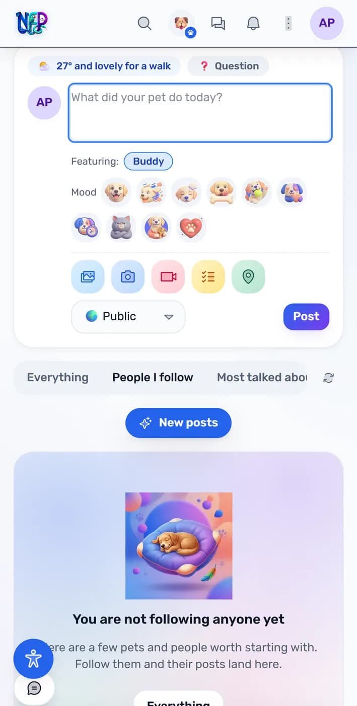 Publishing a post